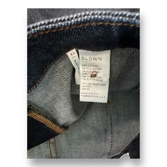 Bldwn Denim Jean Dark Blue Mini Skirt Size Extra Small - Picture 5 of 6